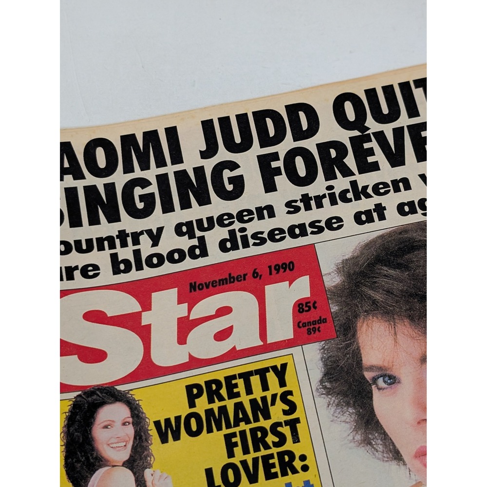 Star Magazine 1990 Julia Roberts Naomi Judd Betty White Kirstie Alley VTG 90s - Picture 2 of 7